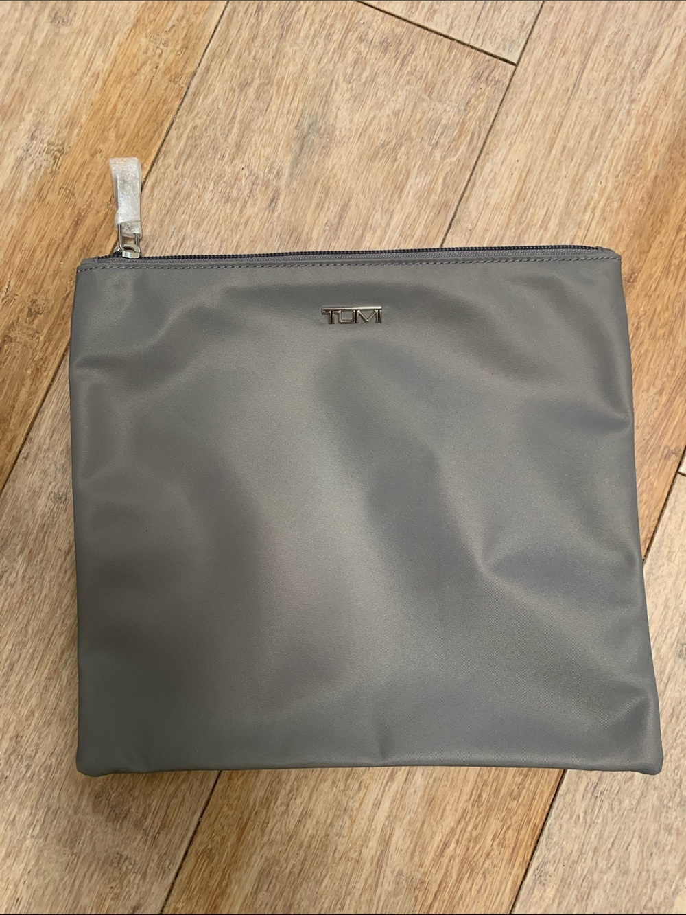 Tumi Gray Nylon Zip Travel modular Pouch